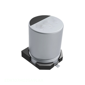 Condensador de Montaje Superficial SMD Original EDK107M025A9LAA 100 uF CAP ALUM 100UF 20% 25V - Product Image 1