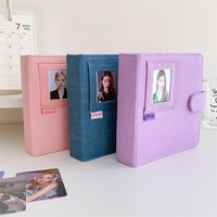 STANDWIDE Denim Toile A7 Carte à feuilles mobiles Main Livre Photo Kpop Idol 6 Reliure À Anneaux Étudiant 3 Pouces 5 Pouces Instax Mini Album Photo