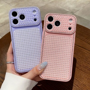 เคสโทรศัพท์มือถือหรูหราประดับมุก คริสตัล และเพชร รุ่นใหม่ล่าสุด แฟชั่นวิบวับ สำหรับ iPhone 17 pro max 16 15 14 13 จากโรงงาน - Product Image 2