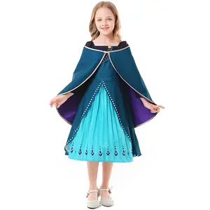 万圣节欧洲女王仪式服装礼服配披肩小公主儿童派对装