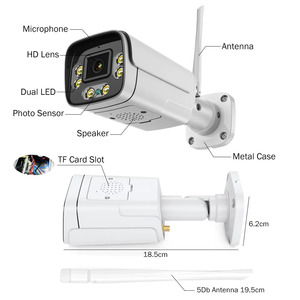5MP Wifi máy ảnh ON-VIF Wirless/có dây máy ảnh không thấm nước ngoài trời hai cách âm thanh <span class=keywords><strong>email</strong></span> cảnh báo NightVision icsee Xmeye đám mây H.265 - Product Image 1