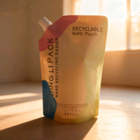 Haute qualité 100ml 250ml 500ml recyclable liquide eau Doypack sac bec pochette pour emballage de soins de la peau