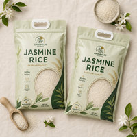 Sachet Doypack Personnalisé Robuste avec Poignée et Fenêtre Transparente pour Stockage de 5KG de Riz et Céréales – Vente en Gros