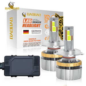 BAOBAO BB2488 Lampadine LED ad Alta Potenza 200w 400w H1 H4 H7 H8 H11 9005 9006, Luci Super Luminose per Fari Auto, Luci LED Auto - Product Image 1