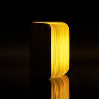 Mini lámpara LED recargable para libros, función de luz nocturna, Dormitorio en forma de libro, decoración del hogar, enchufable USB, artículos de papel Kraft