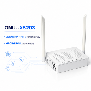 โมเด็มไร้สายภายในอาคาร 2 เสาอากาศ XPON G/EPON wifi X5203 ONU พร้อมพอร์ต Gigabit 2 พอร์ต VoIP - Product Image 3