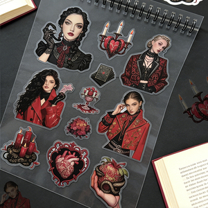 Livres d'autocollants personnalisés en PET pour scrapbooking, planificateur et journalisation - Product Image 1