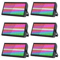 Luz Estroboscópica LED de 200W con 48+8 Segmentos, con Estuche de Transporte, Efectos de Luz RGBW para DJ, Fiestas, Espectáculos y Clubes