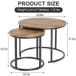 SENYU Hot Sell Modern Panel Coffee <b>Table</b> Set with Adjustable <b>Wooden</b> <b>Side</b> <b>Tables</b> and Metal Frame Balcony <b>for</b> <b>Living</b> <b>Room</b> - Product Image 2