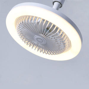 Licht-LED-Lüfter, moderner <span class=keywords><strong>2</strong></span>-in-1-Deckenventilator mit Licht, abnehmbares 25-W-Lampen-Lüfterblatt mit Fernbedienung 3000K-6500K AC85-265V, weiß - Product Image 2