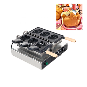 Máquina para Hacer Waffles con 3 Ranuras, Diseño Hello Kitty, para Waffles de Dibujos Animados, Conos de Helado - Equipo para Carritos Móviles de Postres para Pequeños Negocios y Cafés - Product Image 4