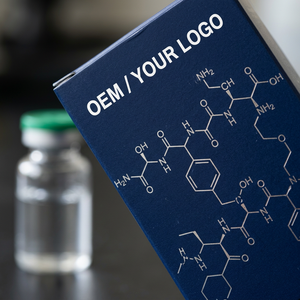 Boîte d'emballage compacte pour 5 flacons de peptides cliniques avec plateau blister protecteur pour l'échantillonnage en recherche de laboratoire - Product Image 4