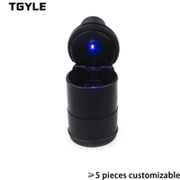 Portable voiture LED cendrier universel Auto cendrier Cigarette cendres supports tasse voiture intérieur décor Auto accessoires intérieur