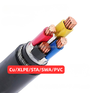 Câbles d'alimentation en cuivre pour mise à la terre, isolés PVC CU/XLPE/PVC, 70mm², 150mm², 185mm², 240mm², câble électrique 4 conducteurs 7 pour utilisation souterraine - Product Image 5