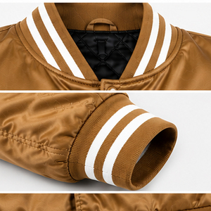 2026 Customized New Best Top Quality Custom Satin <b>Jackets</b> For <b>Men</b> Polyester Material Satin <b>Jacket</b> Satin Bomber New Style <b>Jacket</b> - Product Image 5