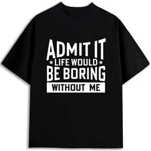 เสื้อยืดผู้ชายผ้าฝ้าย 100% น้ำหนัก 180 กรัม ทรงปกติ แขนสั้น พิมพ์ลายสกรีน ผ้าเจอร์ซีย์ - Product Image 1