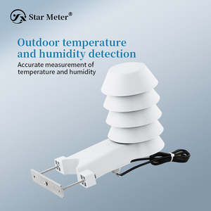 CWS18 LCD Dış Mekan Sıcaklık Nem Sensörü/Vericisi IP65 Su Geçirmezlik Derecesi MODBUS İletişimli Hava İstasyonu OEM/ODM - Product Image 1