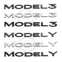 Autocollant 3D en métal pour modification, logo, emblème de coffre arrière pour Tesla MODEL 3 Y, accessoires automobiles
