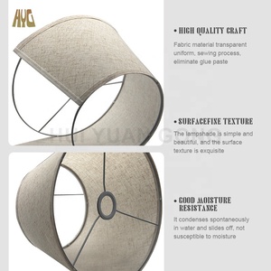 Oem hiện đại & cổ điển vải bố đèn chùm bảng đèn Shades công nghiệp trang trại & thiết kế truyền thống cho ánh sáng bao gồm - Product Image 5