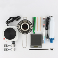 Kit Complet de Fabrication de Bougies DIY en Promotion – Fondoir à Cire en Acier Inoxydable et Balance Numérique pour Cire de Soja Faite Main – Cadeau Idéal Noël et Diwali