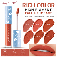 En stock, 12 couleurs, rouge à lèvres liquide mat en velours, longue tenue, haute pigmentation, prix de gros, approvisionnement en vrac, marque privée, maquillage pour les lèvres