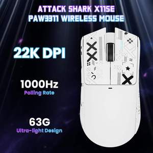 Souris de jeu sans fil Attack Shark X11SE Tri-Mode, ultra-légère 59g, capteur PAW3311 22000 DPI, fréquence de polling 1000 Hz pour PC de jeu compétitif FPS - Product Image 2