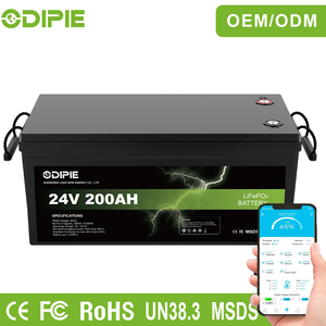 Batería de <span class=keywords><strong>Litio</strong></span> LiFePO4 de Ciclo Profundo de <span class=keywords><strong>24V</strong></span> 25.6V 200Ah 5.12kWh con Certificación CE de Fábrica China, Batería de Almacenamiento Solar para Sistemas Solares Fuera de la Red y Vehículos Recreativos - Product Image 1