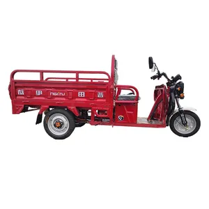 High Quality Mine Tricycle Mineral Dumping Use Mid Drive Fat Tire Three Wheel Electric Triporteur Cargo Vlo Auto-Rickshaw