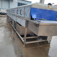 Bouteille de bière automatique facile à utiliser petit type de pulvérisation pasteurisateur de tunnel machine de pasteurisation d'aliments en conserve