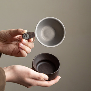 Pure Titanium <b>Tea</b> Strainer Set With Filter And Cup For <b>Tea</b> Brewing - Product Image 1