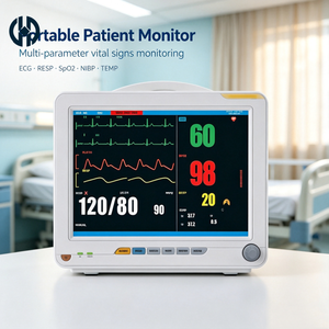 Moniteur patient portable 5 paramètres standards – Dispositif de surveillance médicale pour transport d'urgence en clinique et premiers secours - Product Image 2