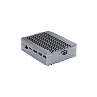 Mini PC industriel sans ventilateur Processeur Intel J4205 J3455 N4200 1 LAN/1 COM/4 USB Win 10/Centos/Ubuntu Mini PC Box État des stocks