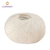 Hilo de encaje 100% de alpaca bebé para tejer a mano, hilo suave y agradable para la piel para bufandas