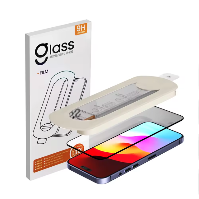 Auto Alignment 9H Tempered Glass Screen Protector Mobile Phone 17Air/Pro Max Anti-Shock Full Coverage High Transparent