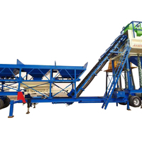 Mobile Concrete Mixer Mobile Concrete Batching Plant Mixer YHZS60 They Don't Want To Invest Too Much Money On Layout No Foundation Is Needed.