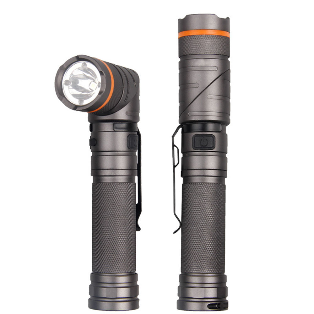 Usb Rechargeable Led Torch Light For Emergency Use & Clip Design - Oem