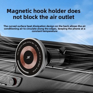 Support de téléphone magnétique pour <span class=keywords><strong>voiture</strong></span>, <span class=keywords><strong>chargeur</strong></span> sans fil, charge rapide, rotation à 360 degrés, compatible avec la sortie d'air, compatible avec <span class=keywords><strong>Apple</strong></span> <span class=keywords><strong>MagSafe</strong></span> - Product Image 5
