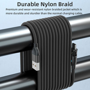 Gran oferta, actualización de carga rápida, flexión, rotación de 180 grados, ángulo recto, Android iOS tipo C, Cable de carga rápida Micro USB, Cable de datos - Product Image 6