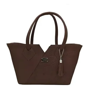 Borsa Tote Fana Lorena in Pelle di Vacchetta Fatta a Mano, Stampa Animalier Color Cioccolato, Chiusura a Patta, Stile Classico Casual, Borsa da Donna - Product Image 4