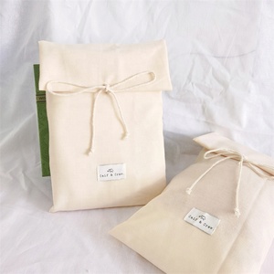 Chuanghua High Quality Cotton Canvas Linen <b>Envelope</b> Bag Jewelry <b>Gift</b> Bag Cotton Canvas Dust Bag Custom Logo Printing MOQ100 - Product Image 1