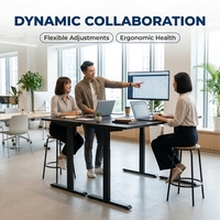 Table de travail électrique silencieuse AOR à hauteur réglable pour bureau à domicile, apprentissage informatique, bricolage, vente en gros pour usine