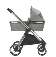 Poussette pour bébé auto-pliante avec repose-pieds réglable Caractéristiques de sécurité pour Maxi Cosi Siège de voiture Berceau Buggy autoportant