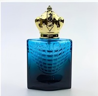 Flacon de parfum de luxe en verre vide de 30 ml, coloré, avec bouchon à vis et impression sérigraphiée, forme plate, pour vaporisateur de parfum et diffuseur à bâtonnets