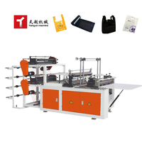 Tianyue fabriqué en Chine Shopping sac en plastique recyclé faisant la Machine automatique 1000 Pc par Min T-shirt sac en plastique faisant la Machine