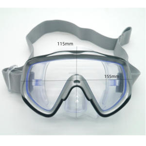 Masque de plongée en apnée facile à ajuster avec sangle en tissu doux Masques de plongée pour adultes Lunettes de natation confortables - Product Image 4