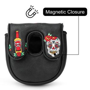 Housse de putter carrée personnalisée par le fabricant, en cuir PU, avec fermeture magnétique, pour club de golf - Product Image 2
