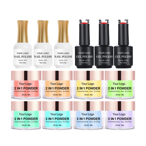 Juego de polvo de inmersión 3 en 1 de alta calidad con etiqueta privada OEM y esmalte de <span class=keywords><strong>uñas</strong></span> Uv Gel Polish <span class=keywords><strong>Kit</strong></span> Dipping Powder - Product Image 1