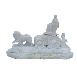 Sculpture Sur <span class=keywords><strong>pierre</strong></span> Marbre <span class=keywords><strong>Mythologie</strong></span> Statue Équitation Cheval Volant - Product Image 2