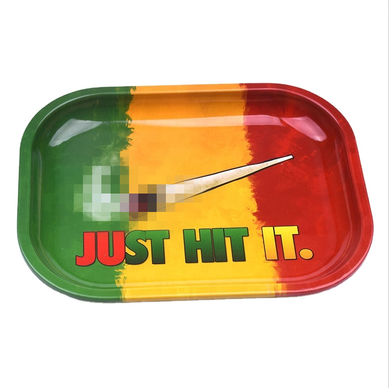 Großhandel beliebtes Design Hochwertige Metall Serviert abletts Günstige Cartoon Rolling Tray