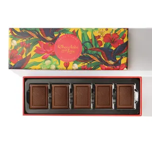 Recyclable Custom Rectangular Chocolate Packaging Chocolate Packaging Boxes With Divider Insert